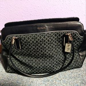 Black Medium Size Coach Purse